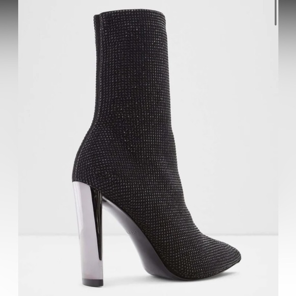 NWT Aldo Deludith Rhinestone Sock Booties - Picture 4 of 10